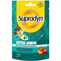 BAYER SPA CH Supradyn Difese Junior 25 Caramelle Gommose - Integratore Difese Immunitarie