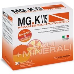 PRODOTTI FMC MG K Vis Magnesio e Potassio Orange 30 Bustine - Integratore Sali Minerali
