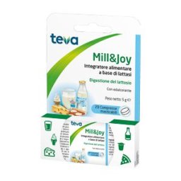 TEVA ITALIA FRIGO Teva Mill &amp Joy 20 Compresse Masticabili - Integratore Alimentare a Base di Lattasi