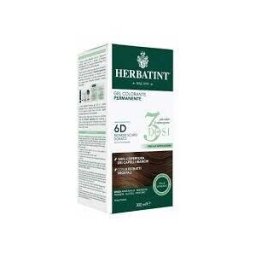 ANTICA ERBORISTERIA Herbatint Tintura per Capelli Gel Permanente 3 Dosi 6D Biondo Scuro Dorato 300 ml
