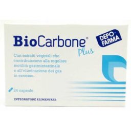 DEPOFARMA SpA Biocarbone Plus 24 Capsule - Integratore Benessere Intestinale