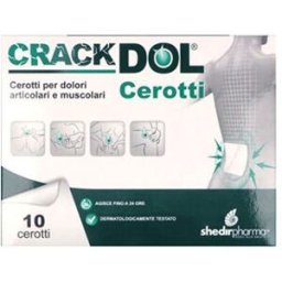 SHEDIR PHARMA Crackdol Cerotti per Dolori Muscolari e Articolari 10 pezzi