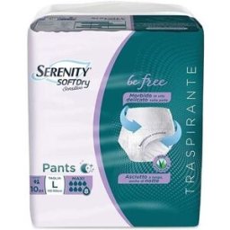 SERENITY SoftDry Sensitive Pants Maxi Taglia L 10 Pezzi
