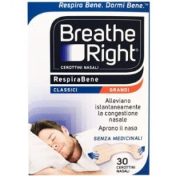 EFAS Breathe Right Cerotti Classici Grandi Decongestionanti 30 pezzi