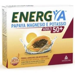 ANGELINI CH Energy Adulti 50+ Papaya Magnesio e Potassio 14 Bustine - Integratore Alimentare