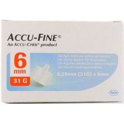 ROCHE DIAGN D.CARE Accu-Chek Ago Accu-Fine G31 6 mm Ago per Penna Insulina 100 Pezzi