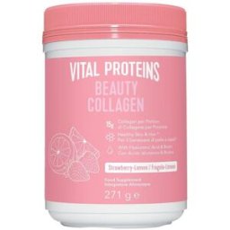 NESTLE HEALTH Vital Proteins Beauty Collagen Fragola e Limone 271 grammi - Integratore di Collagene