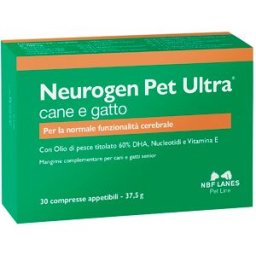 N.B.F. LANES Srl Neurogen Pet Ultra 30 Compresse Appetibili - Integratore Sistema Nervoso Cani e Gatti