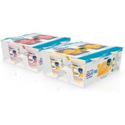 NESTLE HEALTH Resouce Aqua+ 3 in 1 Pesca Bevanda Gelificata con Fibre 4 x 125 grammi