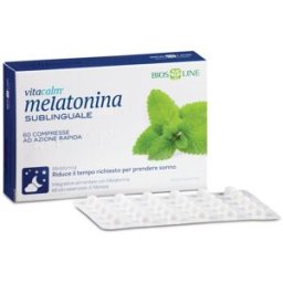 BIOS LINE VitaCalm Melatonina 1mg 60 Compresse - Integratore Sonno