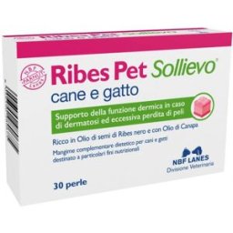 NBF LANES VET Ribes Pet Sollievo 30 Perle - Integratore Alimentare Cani e Gatti