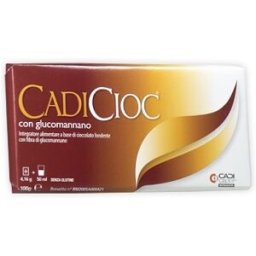 CADI GROUP Cadicioc Tavoletta di Cioccolato Fondente con Glucomannano 100 grammi