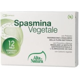 ALTA NATURA-INALME Srl Spasmina Vegetale 30 Opercoli - Integratore Fermenti Lattici