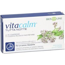 BIOS LINE SpA VitaCalm Tutta Notte 30 Compresse - Integratore Sonno