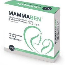 S&R FARMACEUTICI SpA MammaBen 15 Stick Packs - Integratore per le Neomamme