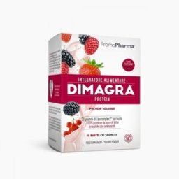 PROMO PHARMA Dimagra Protein Frutti Rossi 10 Buste PromoPharma - Integratore Alimentare