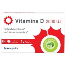 METAGENICS BELGIUM Metagenics Vitamina D 2000 UI 84 Compresse - Integratore Alimentare