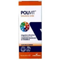 STERIL FARMA Polivit Soluzione Orale Mela/Banana 100 ml - Integratore Alimentare