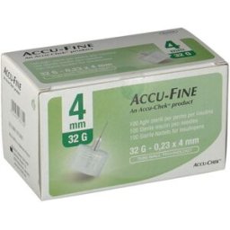 ROCHE DIAGN D.CARE Accu-Chek Ago Accu-Fine G32 4 mm Ago per Penna Insulina 100 Pezzi