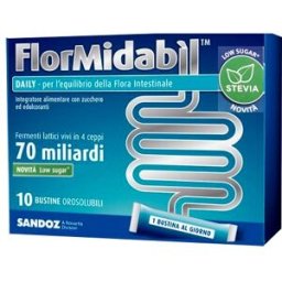 FMCJ FlorMidabil Daily Polvere 10 Bustine - Integratore Fermenti Lattici