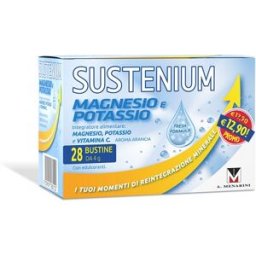 MENARINI OTC Sustenium Magnesio e Potassio 28 Bustine - Integratore Alimentare