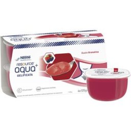 PRODOTTI FMC BRV Resource Aqua Bevanda Gelificata Granatina 4 x 125 grammi