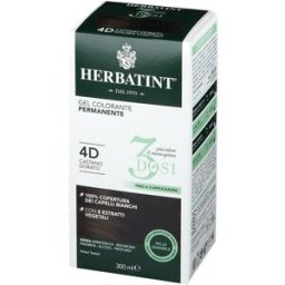 ANTICA ERBORISTERIA SpA Herbatint Tintura per Capelli Gel Permanente 3 Dosi 4D Castano Dorato 300 ml