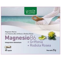 NATURA SERVICE Magnesio B6 + Griffonia Rodiola 60 Capsule - Integratore Alimentare