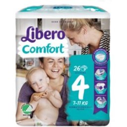 ESSITY (LIB,TEMP) Libero Comfort Pannolini Taglia 4 Maxi 7-11 kg 26 Pezzi