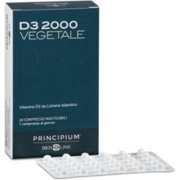 BIOS LINE Principium D3 Vegan 2000UI 60 Compresse - Integratore Alimentare