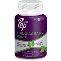 BIOS LINE SpA Ultra Pep Bruciagrassi Forte 60 Tavolette - Integratore Perdita del Peso