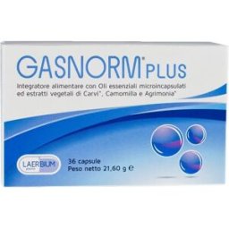 LAERBIUM PHARMA Srl Gasnorm Plus 36 Opercoli - Integratore Alimentare