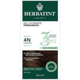ANTICA ERBORISTERIA Herbatint Tintura per Capelli Gel Permanente 3 Dosi 4N Castano 300 ml