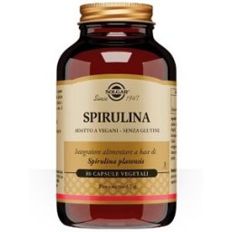 SOLGAR IT. MULTINUTRIENT SpA Solgar Spirulina 80 Capsule vegetali - Integratore Alimentare