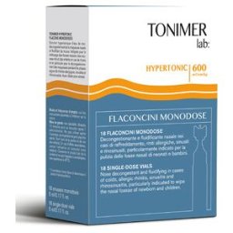 IST.GANASSINI SpA Tonimer Hypertonic Decongestionante e Fluidificante Nasale per Bambini 18 Flaconcini