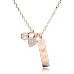 GioiaPura Collana Argento 925 Con Pendente Donna Tvb Mamma INS028CT330RSWH