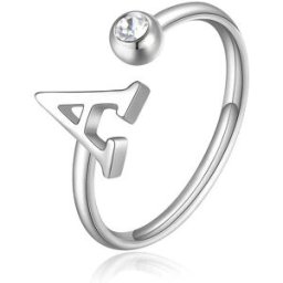 Sagapò Anello Donna Gioiello Click Lettera A SCK172