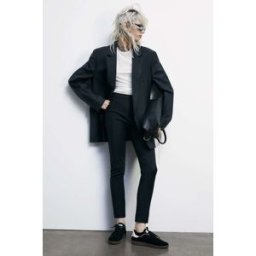 Patrizia Pepe Pantalone slim alla caviglia nero 48