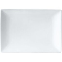 PULSIVA Piatto Jandra rettangolare ; 38x27.6x4 cm (LxLxH); bianco; rettangolare