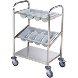 PULSIVA Carrello da cucina Extra ; 63x40x94 cm (LxPxH); argento/grigio