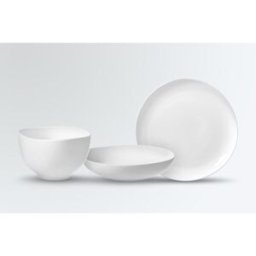 Vega Set campionatura Organic in porcellana 3 pz. ; bianco