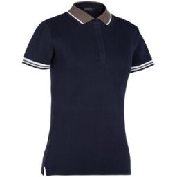 JOBELINE Polo da donna Cato Line ; Taglia 2XL; blu navy