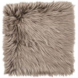 ERWIN M. Cuscino per sedia in pelliccia Bergen quadrato ; 40x40 cm (LxL); marrone; tinta unita, quadrata