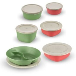 Koziol Muster-Set Mehrwegbehälter Connect Bowl, Box, Separee ; multicolore