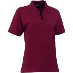 PULSIVA Polo da donna Germana ; Taglia XS; bordeaux