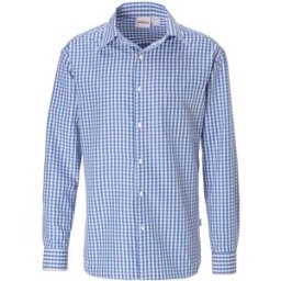 PULSIVA Camicia da uomo Tom ; Taglia 45/46; blu/bianco