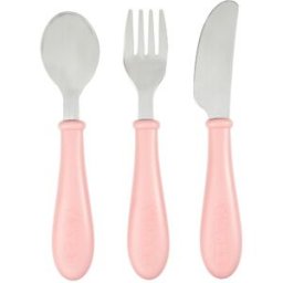 Set Posate Béaba in Acciaio Inossidabile Rosa