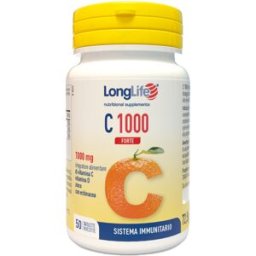 LONGLIFE Srl Longlife C 1000 Forte 50 Tavolette - Integratore di Vitamina C