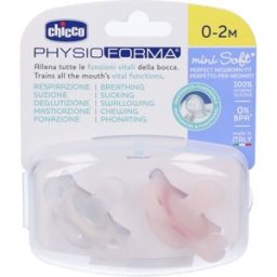 Chicco Gommotto Physio Mini Rosa 0-2m 2 pezzi