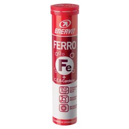 Enervit Ferro integratore di Ferro e Vitamine 20 compresse effervescenti
